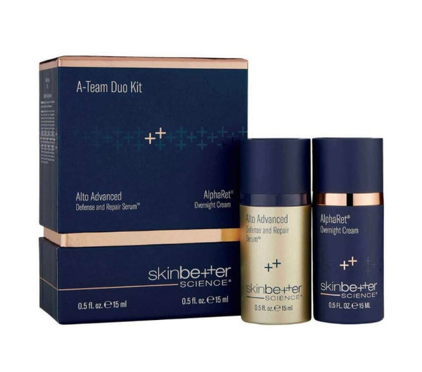 SkinBetter Science A-Team Duo Kit (Alto Advanced Defence & Repair serum 15ml & AlphaRet Overnight Cream 15ml)